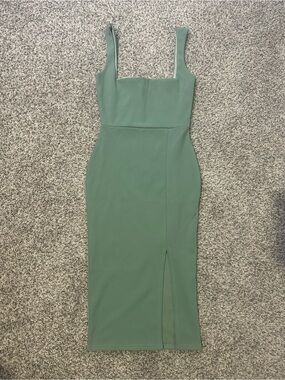 squarin to go midi dress ALWAYS ON THE GO SEQUIN MIDI DRESS, IVORY GREEN / L